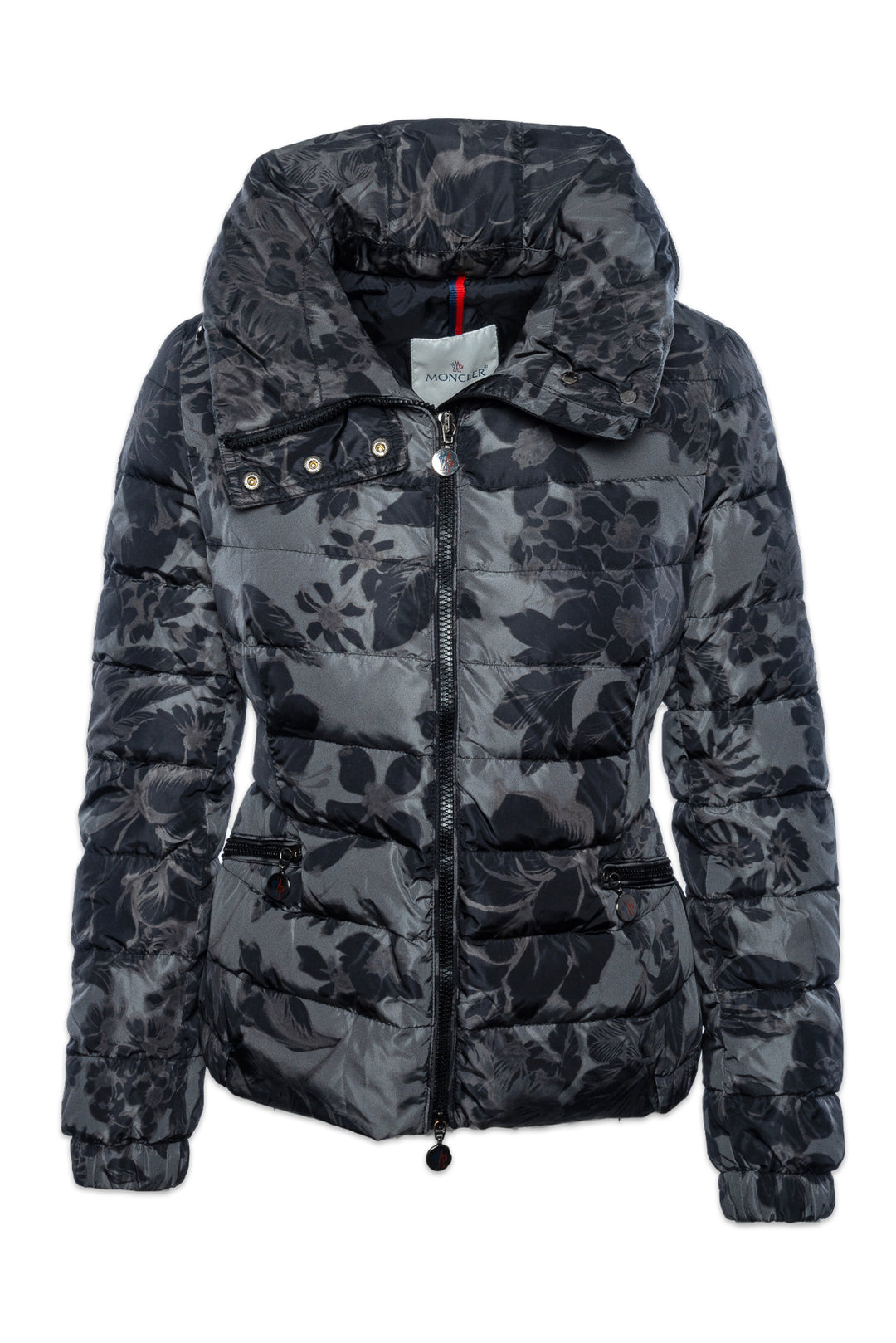 Moncler Size 0 Sanglier Floral Down Jacket