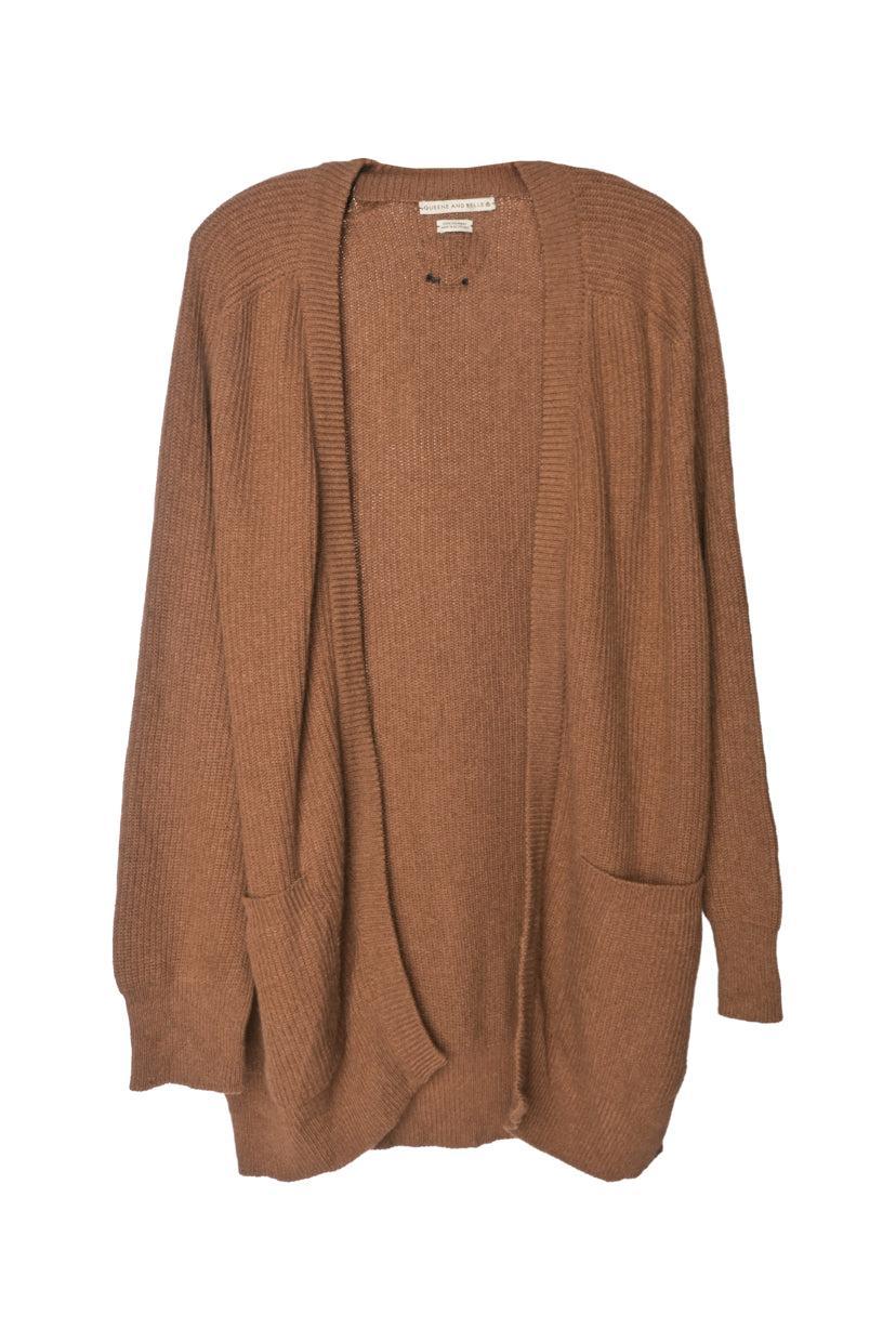 Queene and Belle Size 2 Cashmere Open Cardigan