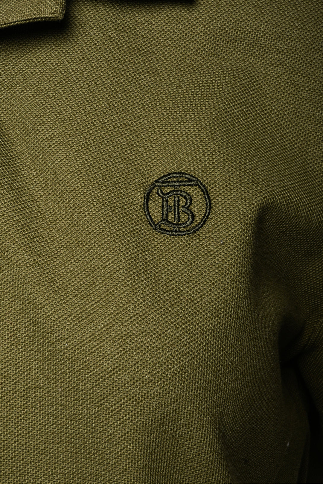 Burberry Size M Men's Eddie TB Logo Embroidered Polo Shirt