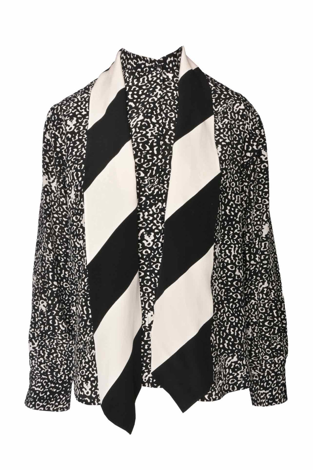 Givenchy Size 38 Printed Silk Blouse