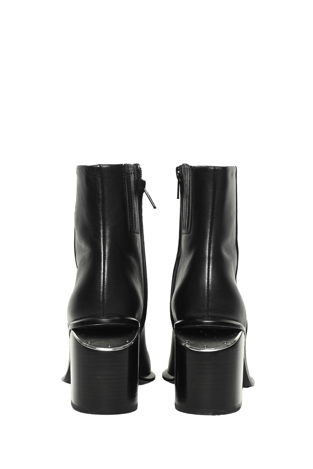 Alexander Wang Size 38.5 Gabi Cutout Leather Ankle Boots