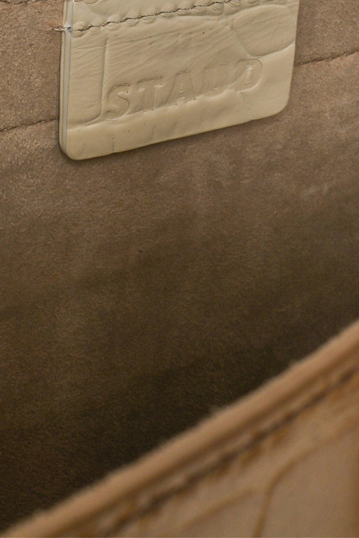 STAUD Shirley Croc Embossed Tote & Pouch