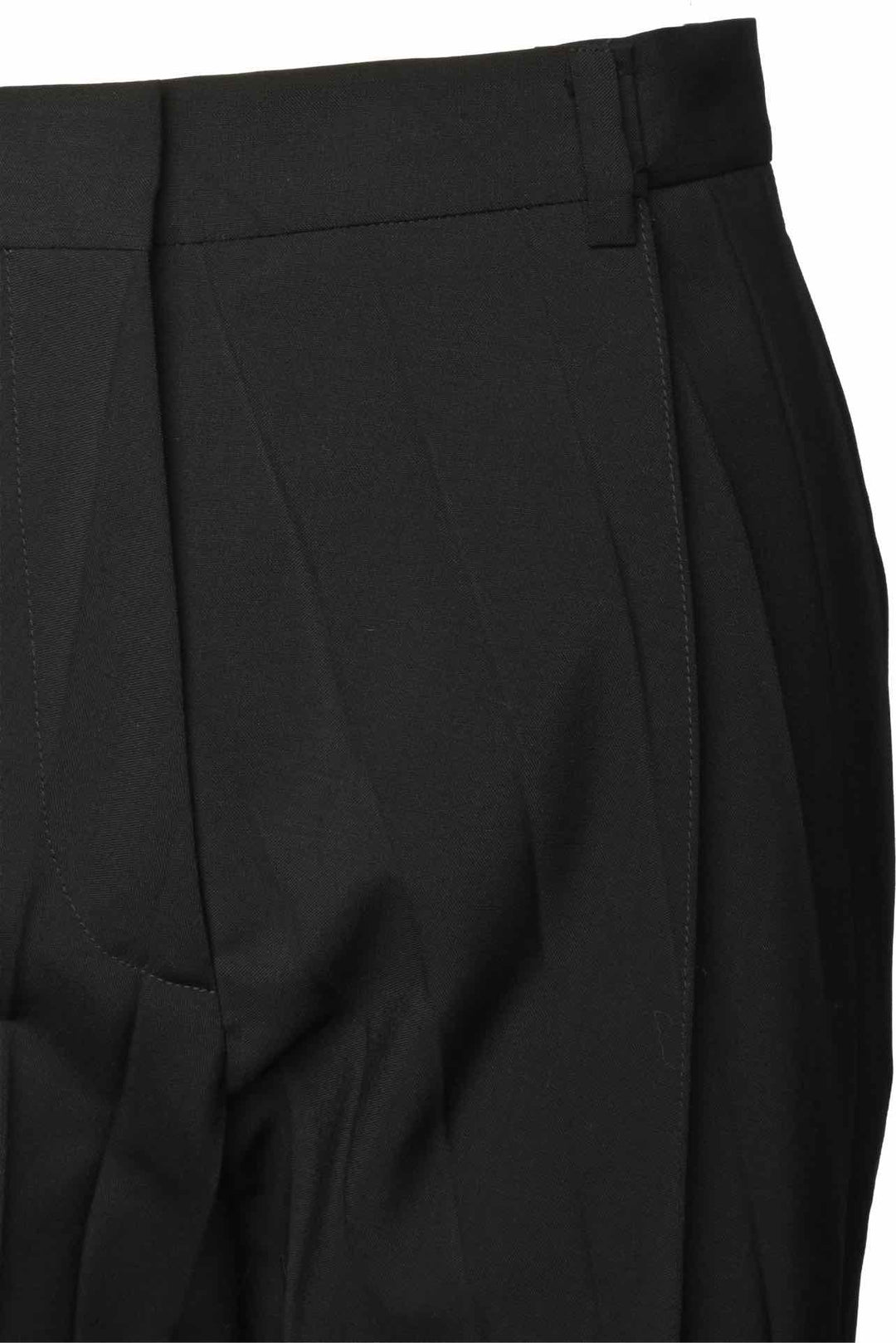 Valentino Size 38 Wool & Mohair Blend Pleated Tapered Pants
