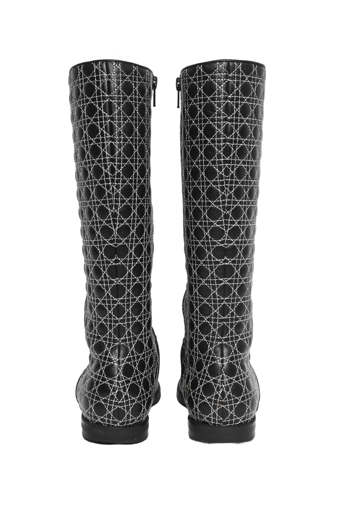 Dior Size 34 Cannage Quilted Tall Boots