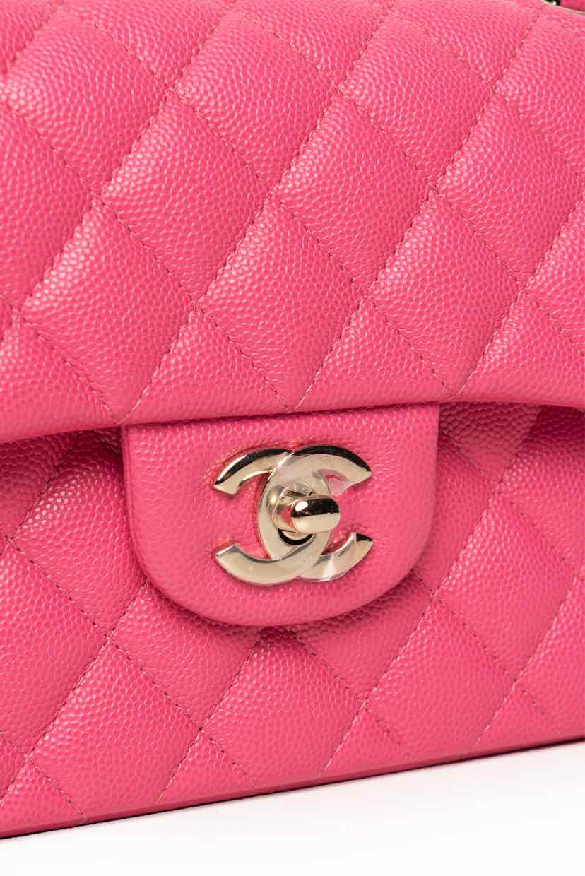 Chanel 2020 Small Caviar Classic Double Flap Shoulder Bag