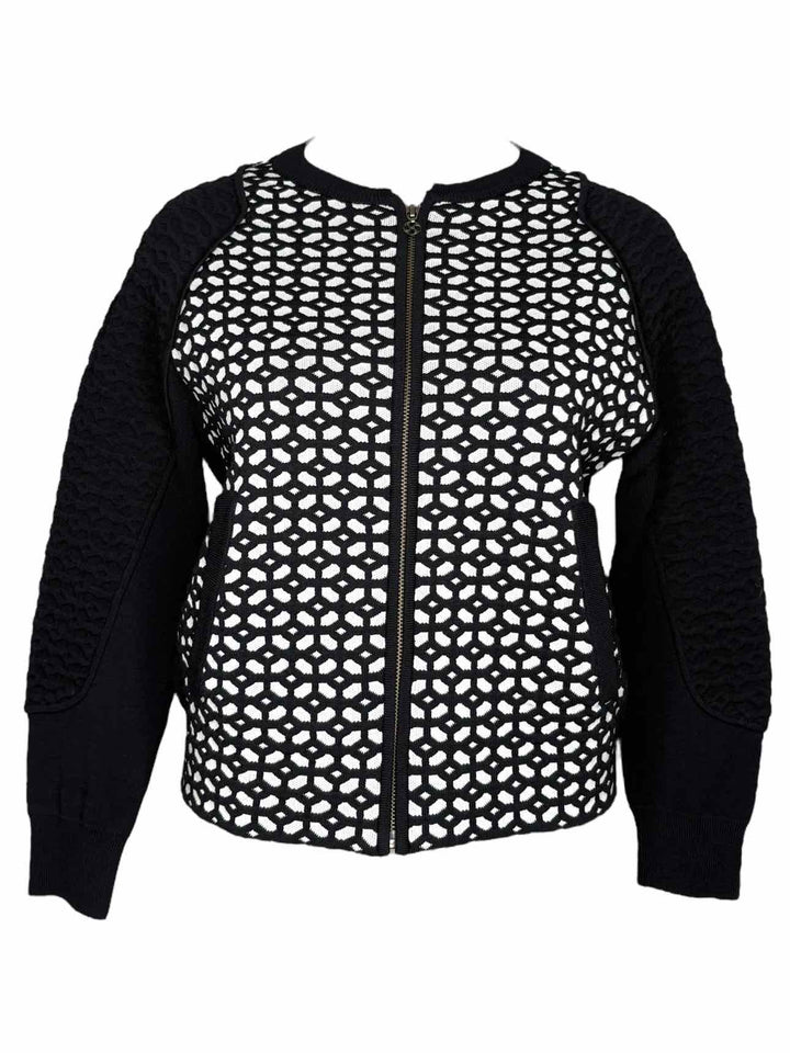 St. John Pattern knit Wool Blend  Size 4 Cardigan