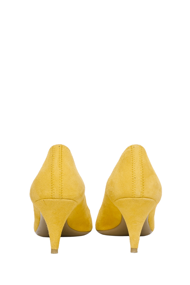 Prada Size 39 Suede Open Toe Pumps