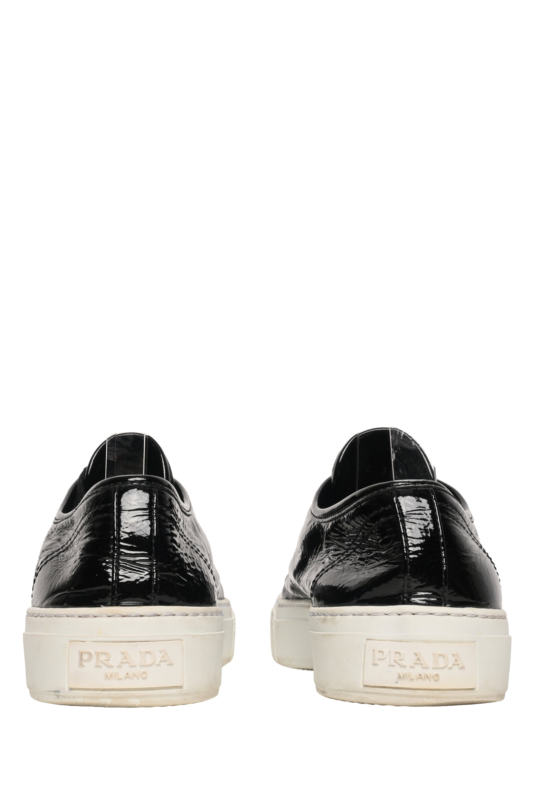 Prada Size 39 Naplak Leather Low Top Sneaker