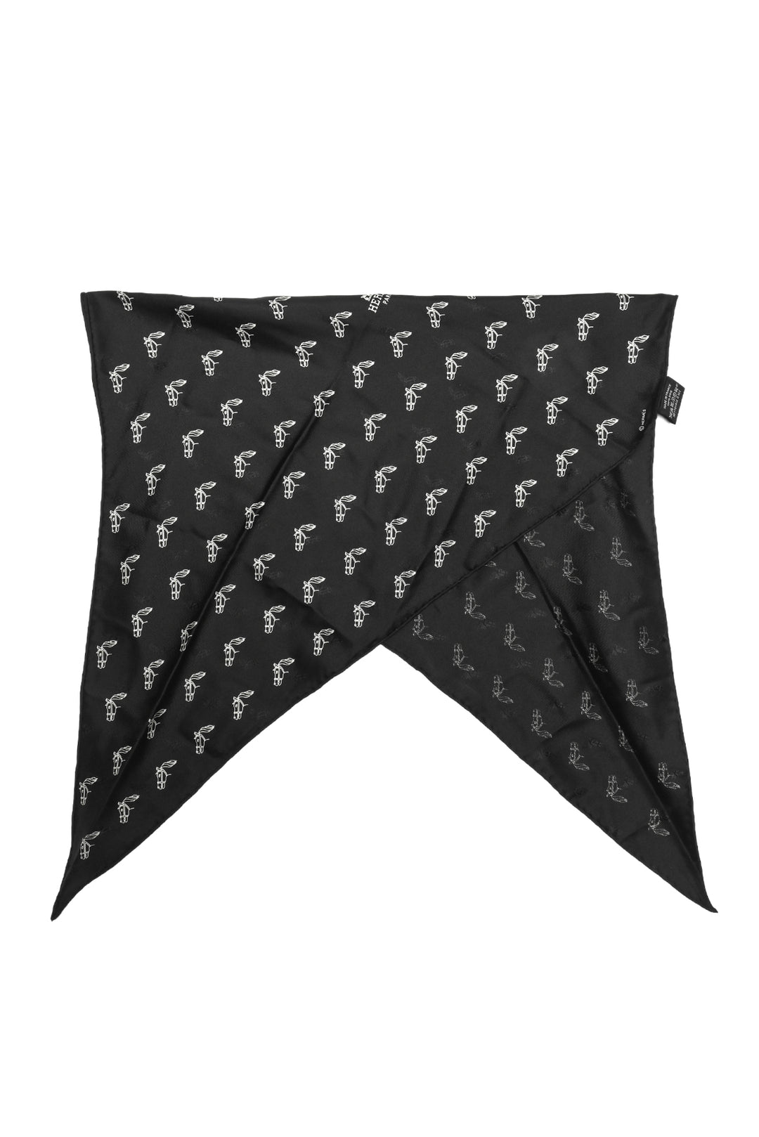 Hermes Size OS Medium Losange Silk Jacquard Scarf