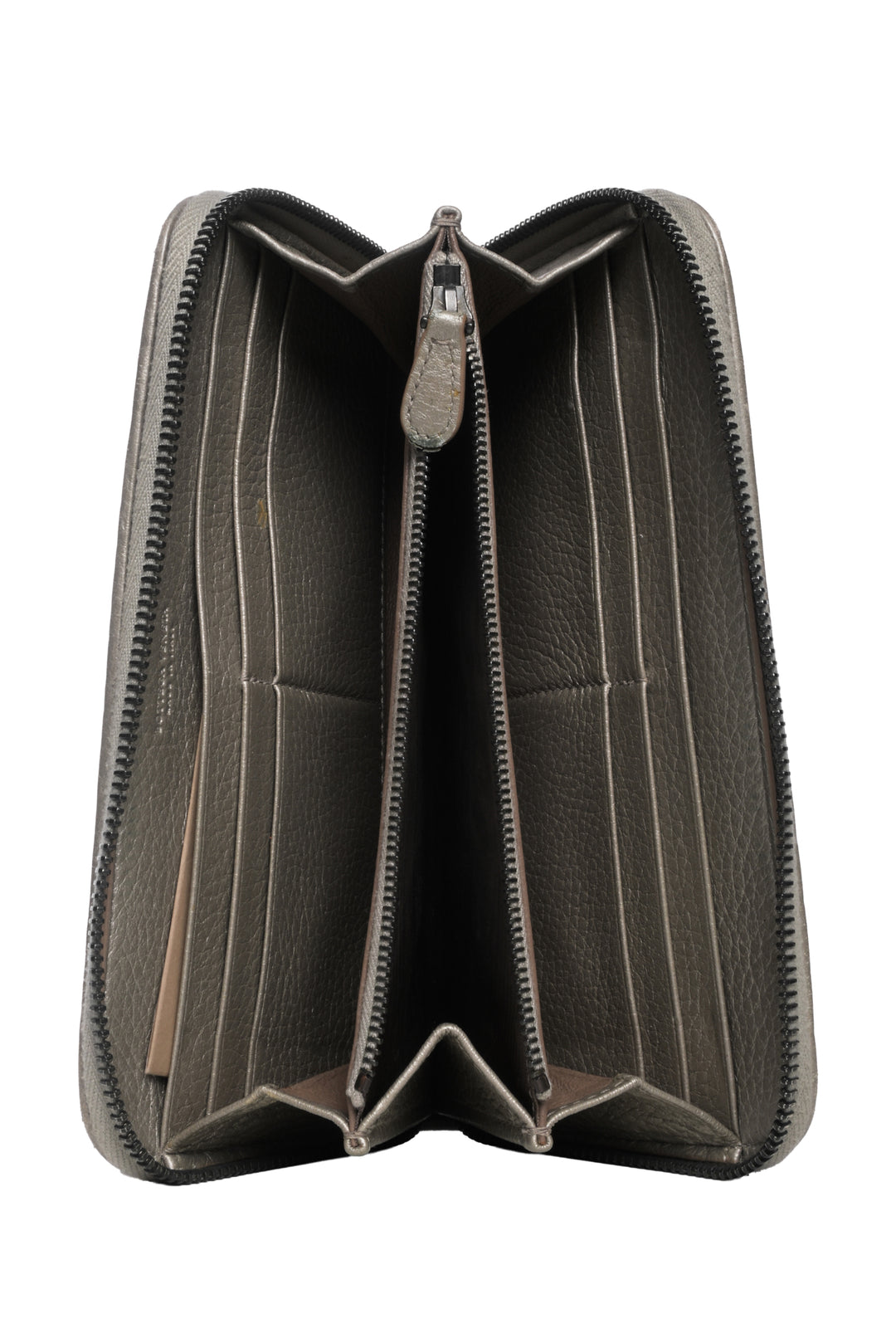 Bottega Veneta Continental Zip Intrecciato Wallet