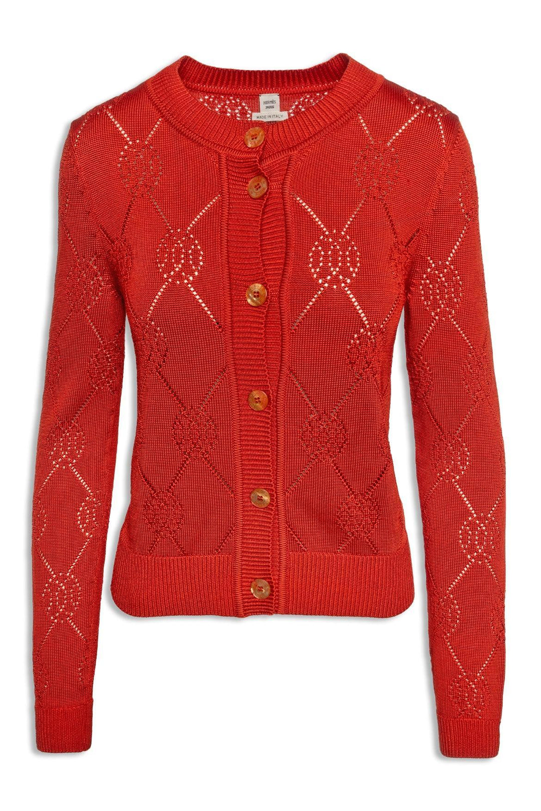 Hermes Size 36 H-Lift Patterned Cardigan