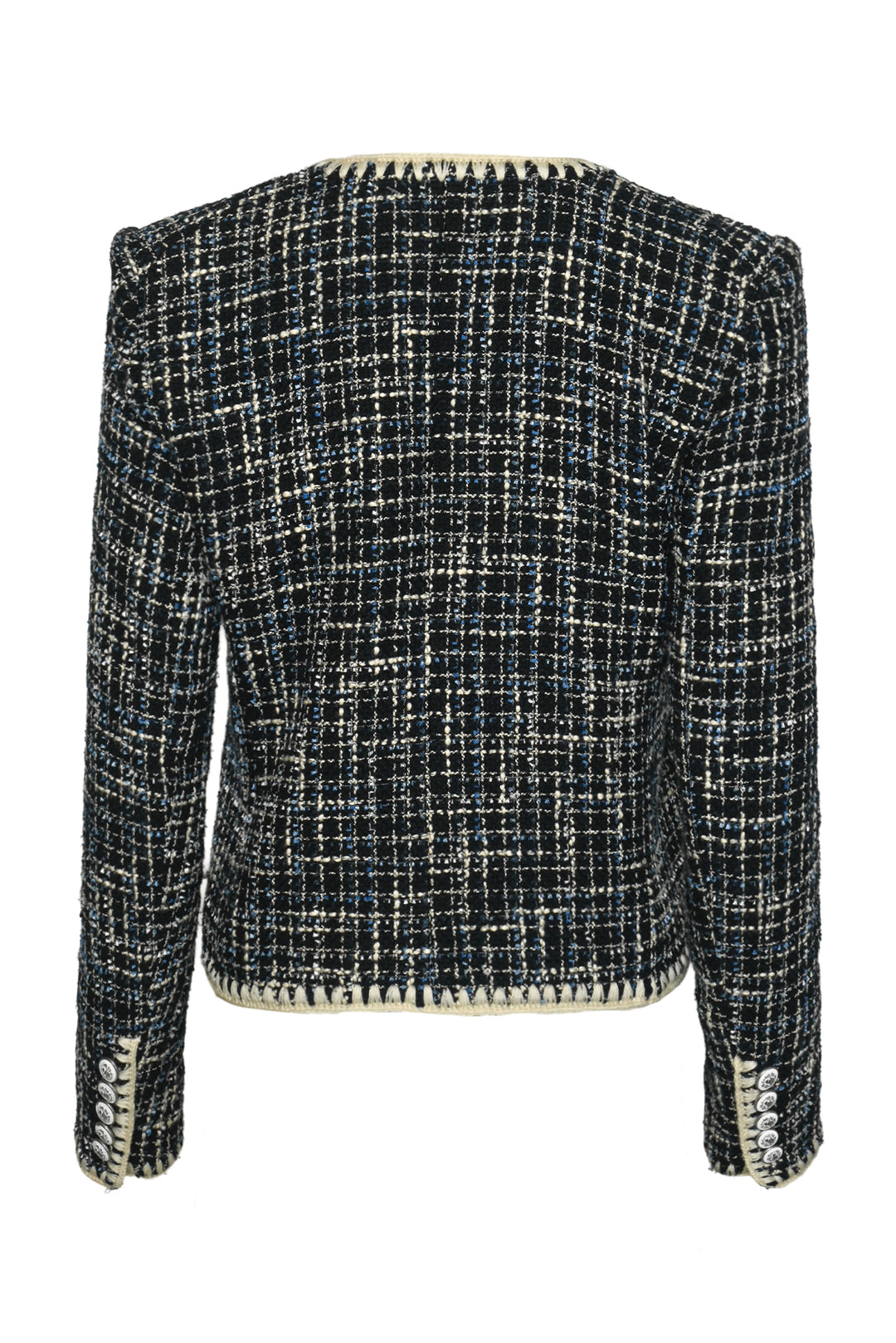 Veronica Beard Size 0 Bosia Tweed Single-Breasted Jacket