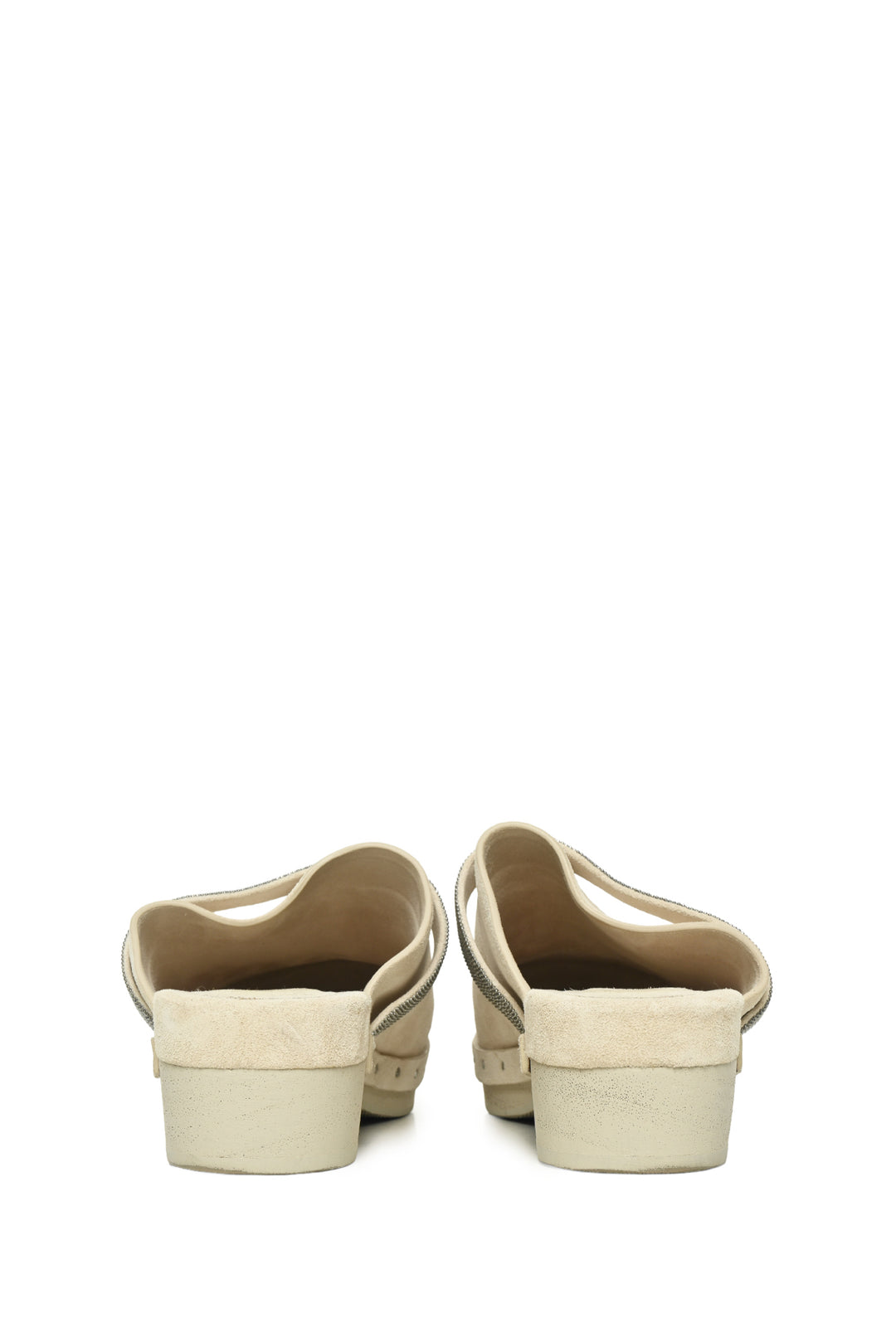 Brunello Cucinelli Size 36.5 Monili Suede Clogs