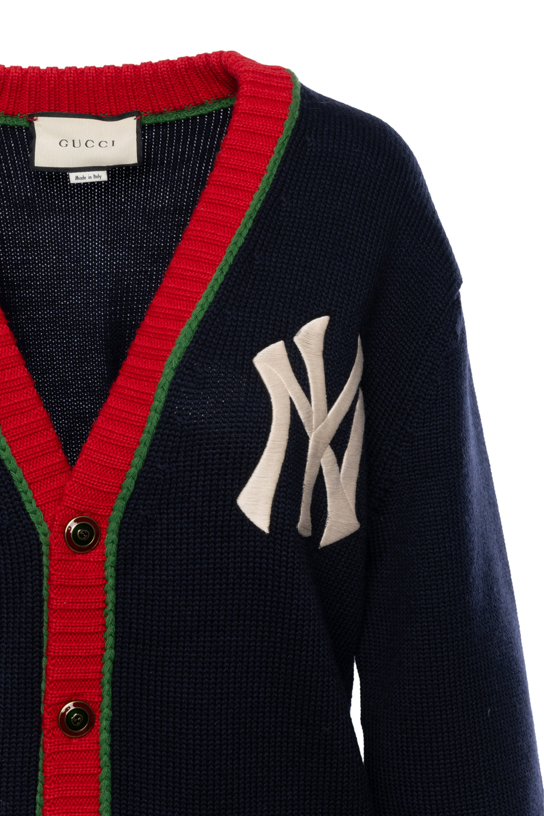 Gucci x MLB Size S NY Yankees Embroidered Wool Cardigan