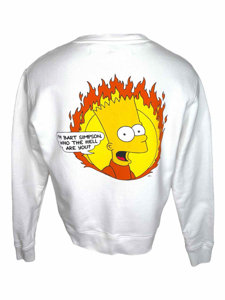 OFF-WHITE "Teenager" Bart Simpson Sweatshirt Size XS Men's Sweater