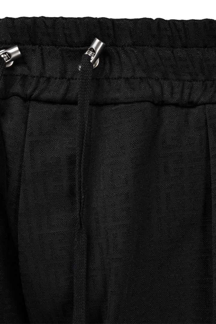 Balmain Size 46 Men's Monogram Long Shorts