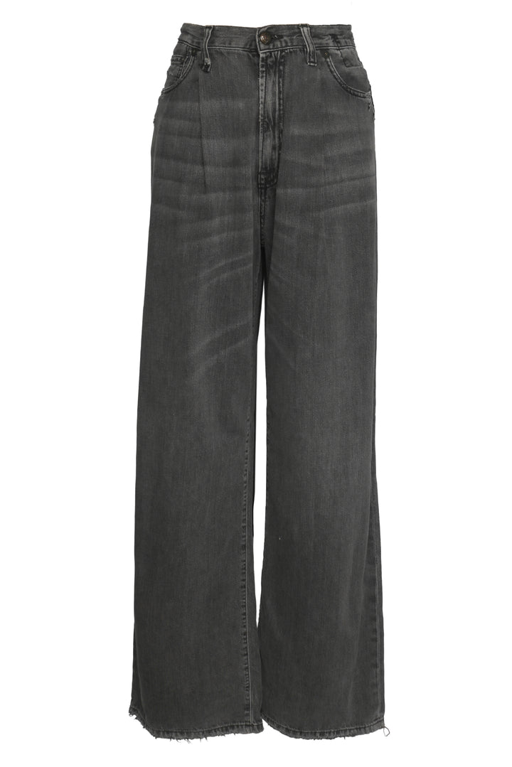 R13 Size 27 Damon Pleated Wide Leg Jeans