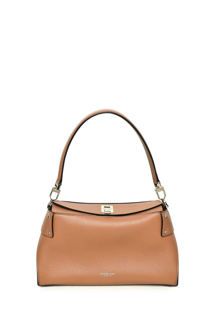 Michael Kors Collection Medium Miranda Top Lock Shoulder Bag