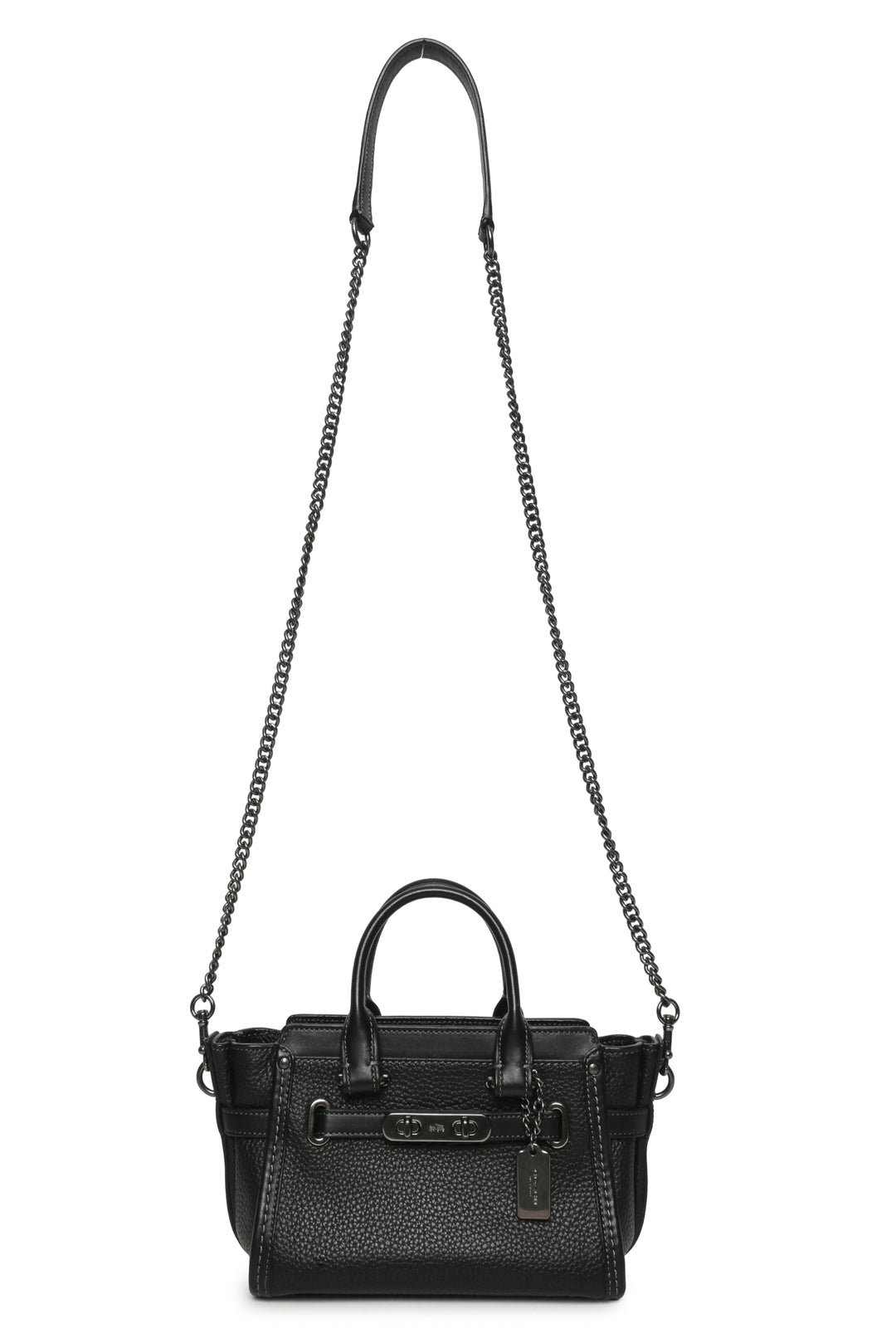 Coach Pebbled Leather Swagger 20 Purse