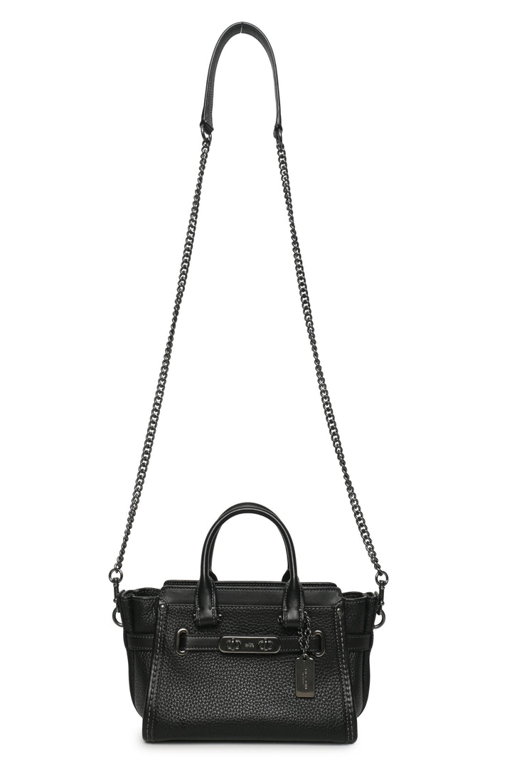 Coach Pebbled Leather Swagger 20 Purse