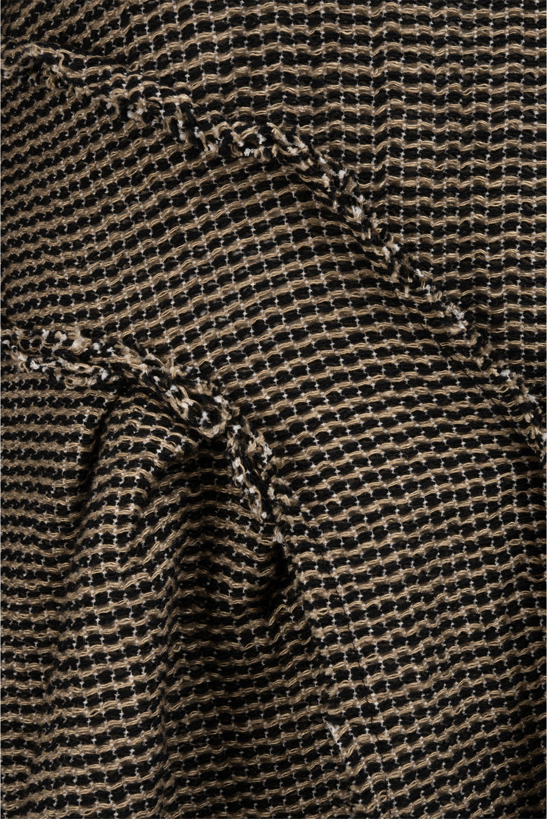 Dries Van Noten Size 38 Woven Ruched Frayed Long Sleeve Tops