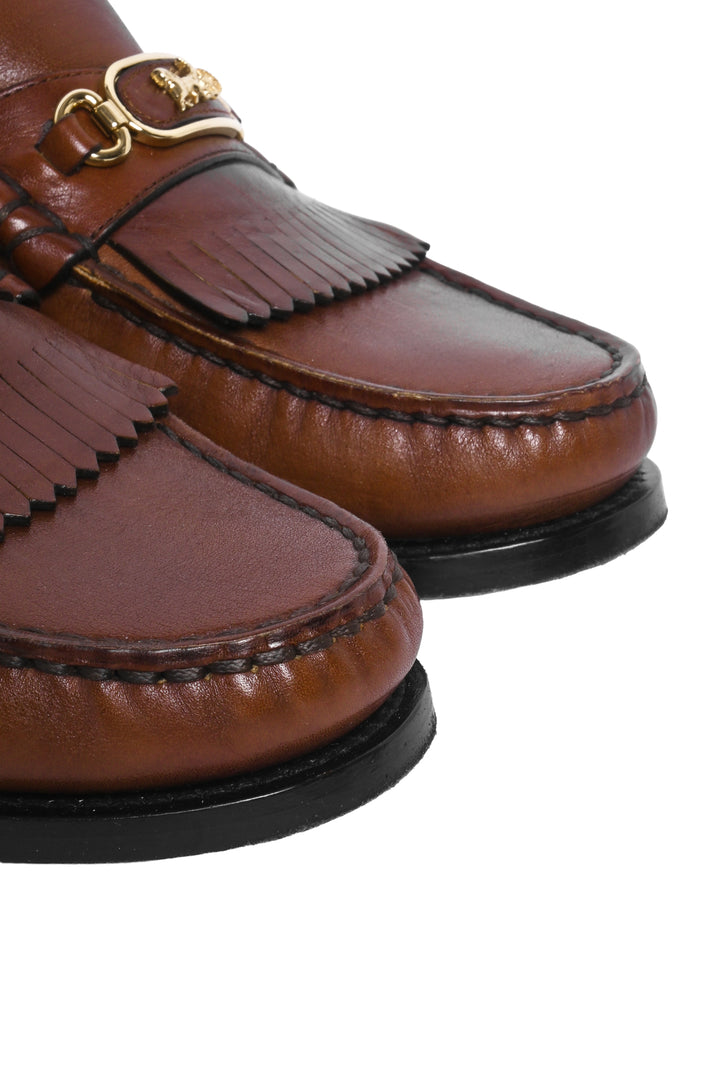 Celine Size 39.5 Polished Calfskin Sulky Loafers