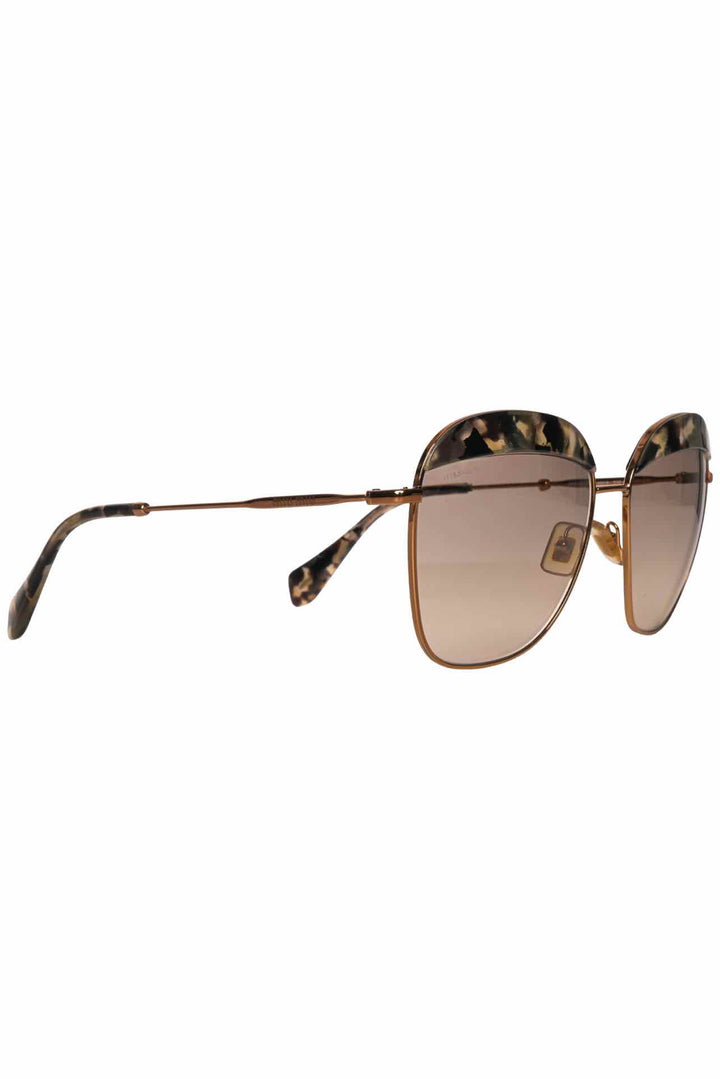 Miu Miu Tortoiseshell Trim Sunglasses