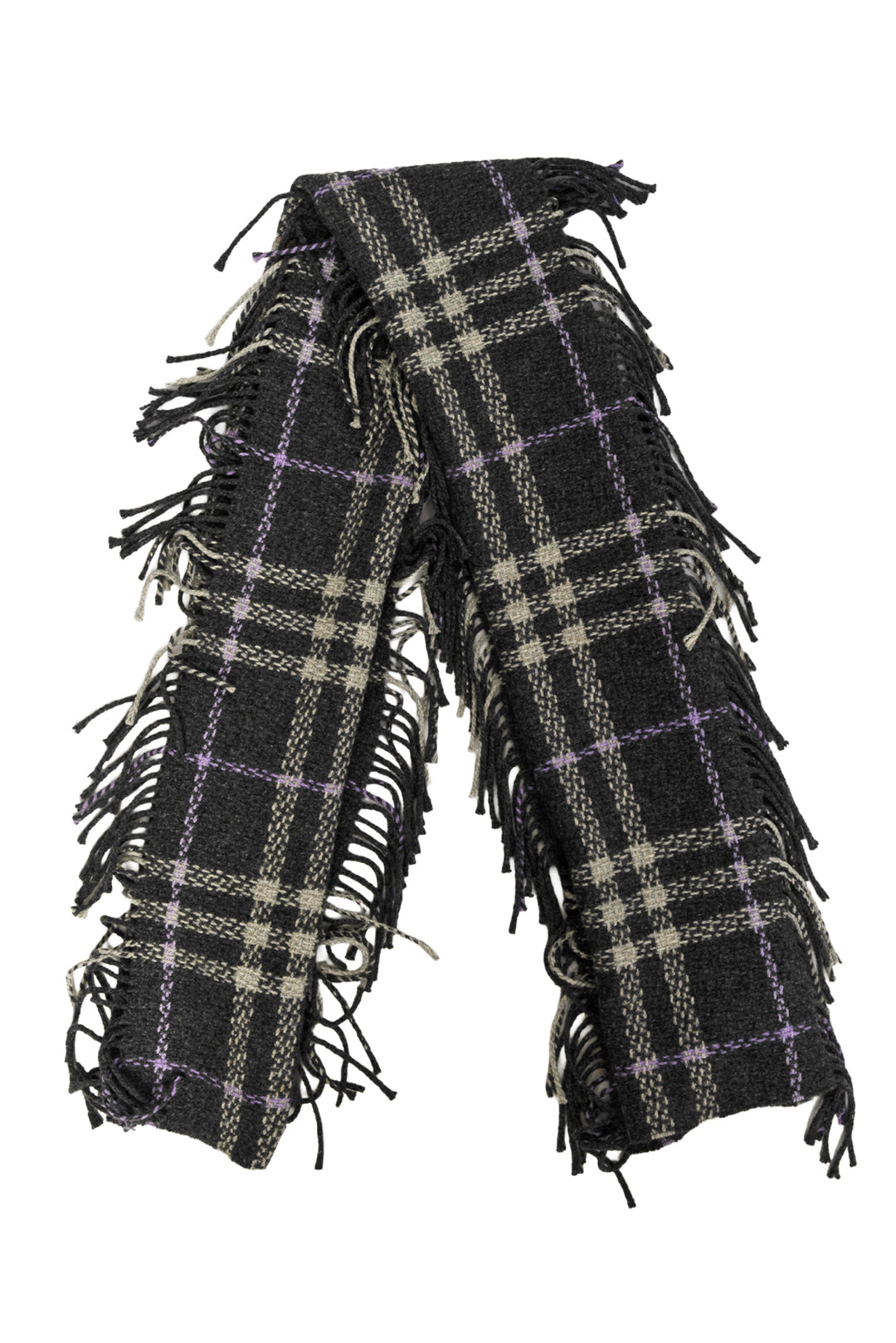 Burberry Cashmere & Wool Fringe Scarf