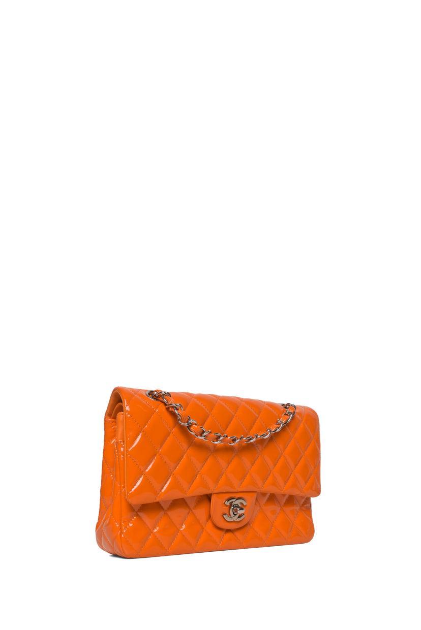 Chanel 2014 Patent Quilted Double Flap Shoulder Bag