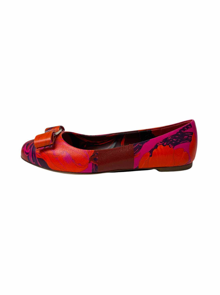 Ferragamo Size 6 Varina Icon Ballerina Leather Flats