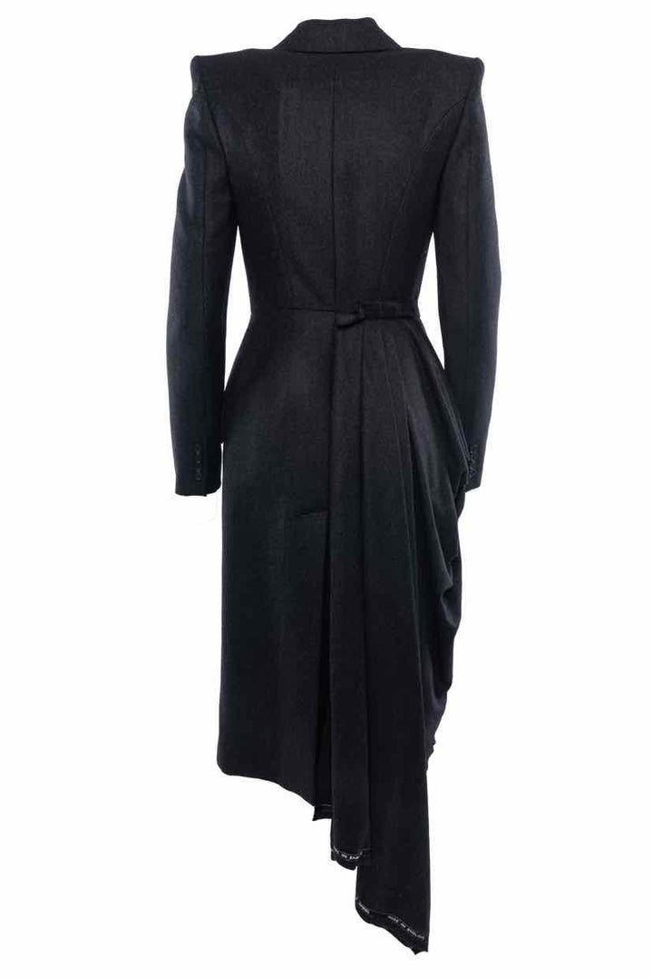 Alexander Mcqueen Size 38 2019 Tailored Wool Coat