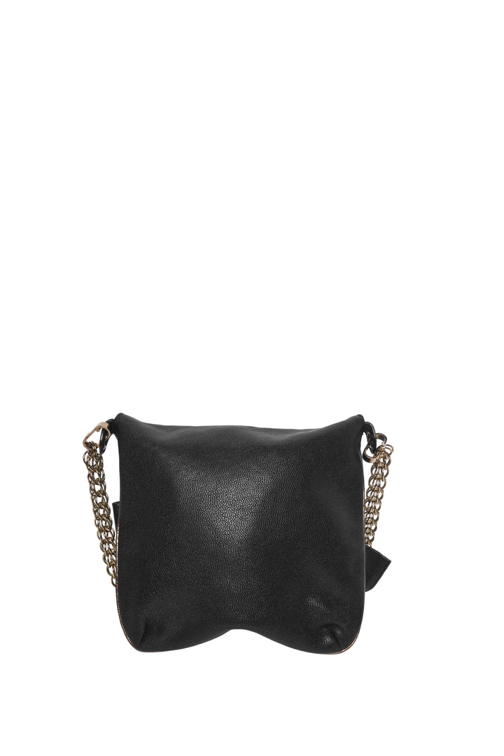 Chloe Vintage Rhinestone Bow Leather Shoulder Bag