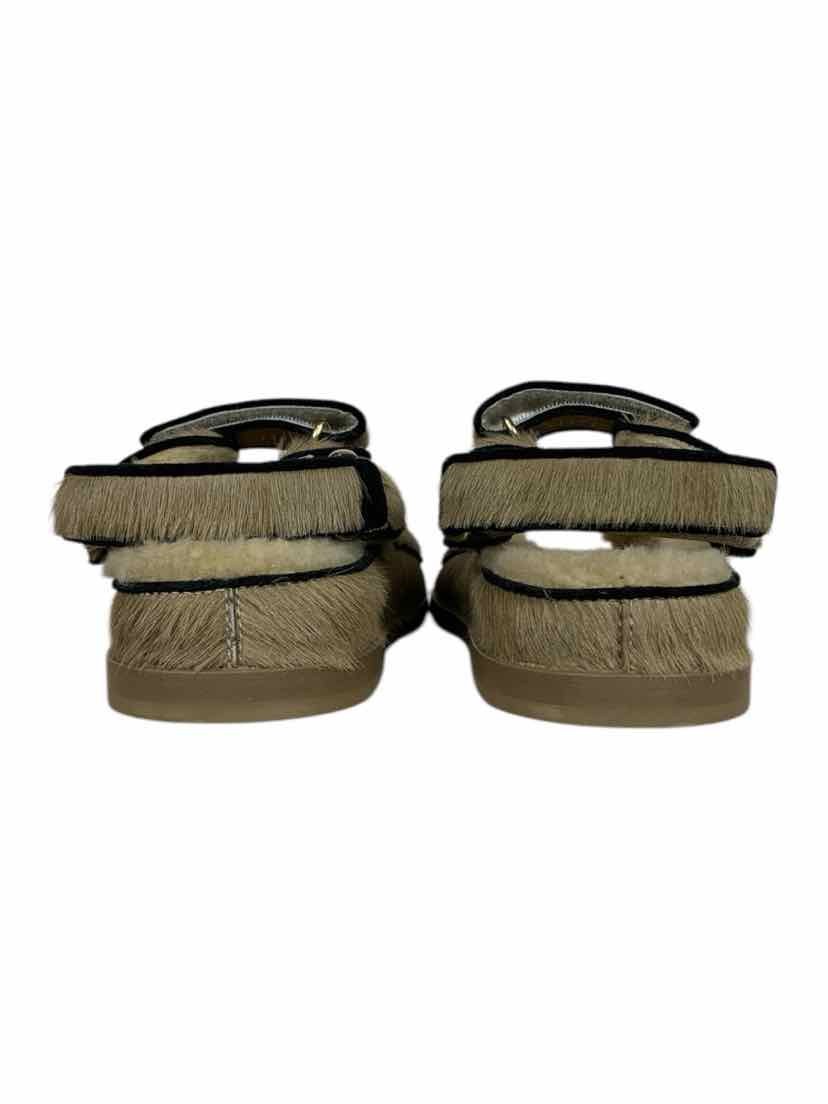 Chanel Size 36 Calf Hair Dad Flat Sandals