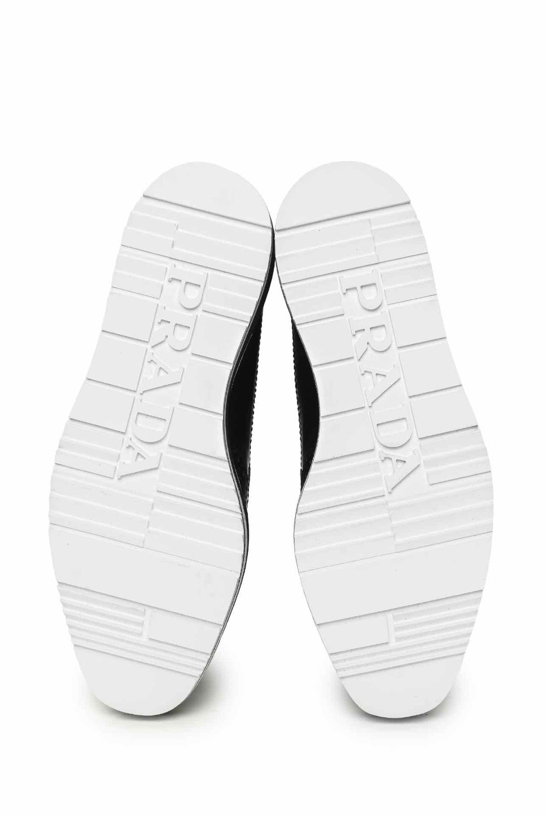 Prada Size 34.5 Wingtip Brogue Platform Derby