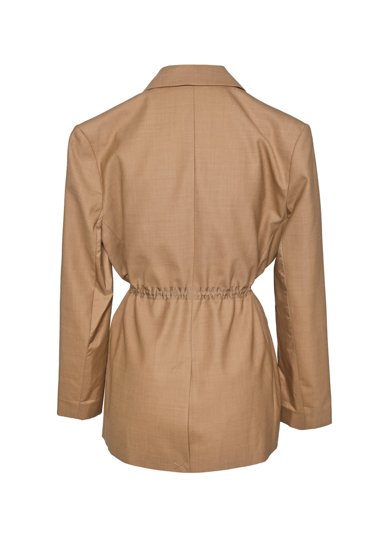Tibi Size S Drawstring Waist Jacket Blazer