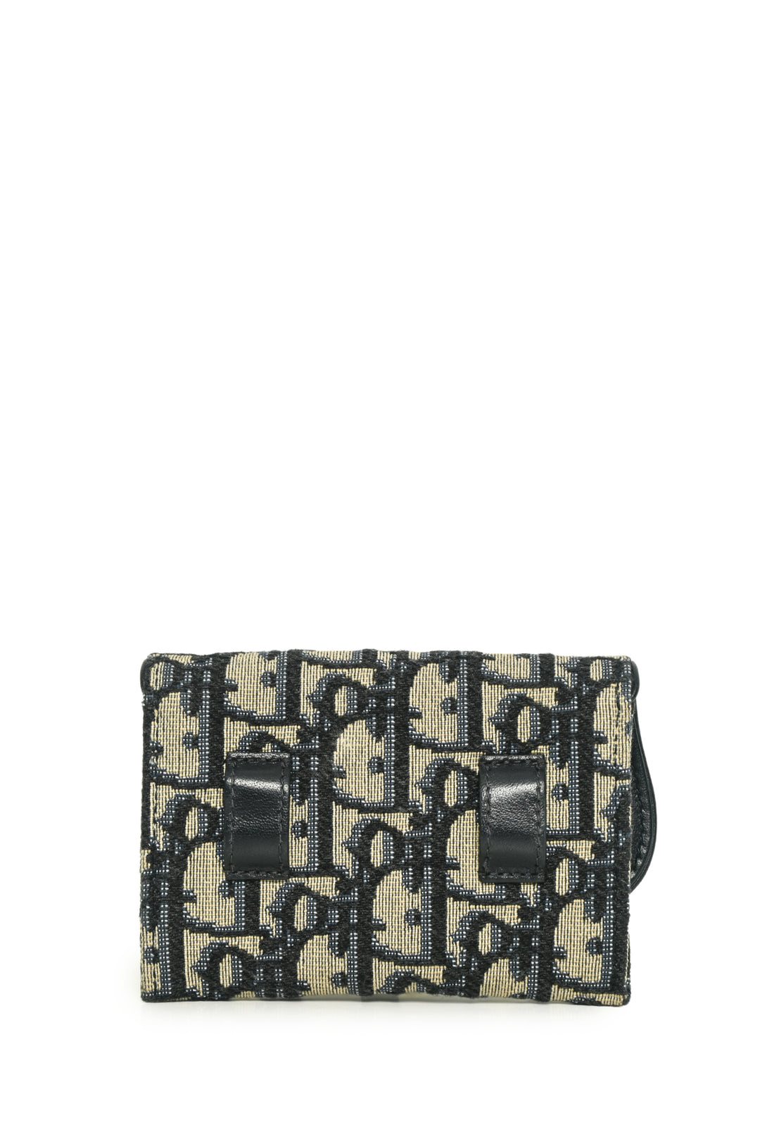 Dior 2021 Oblique Jacquard Nano Saddle Chain Pouch