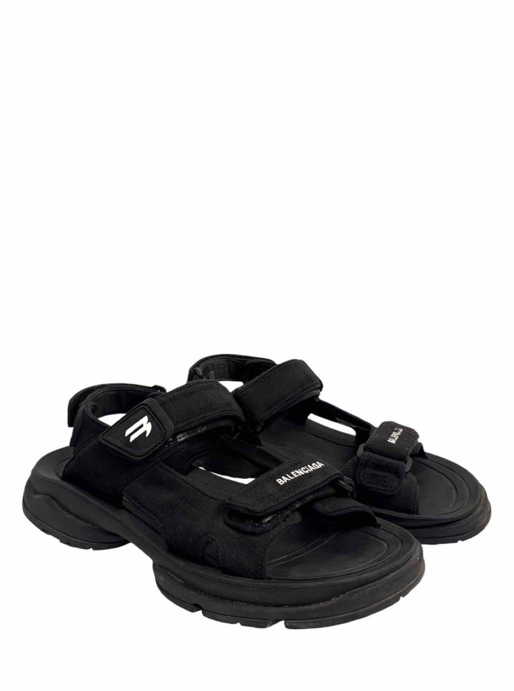Balenciaga Size 43 Men's Tourist Velcro Strap Sandals