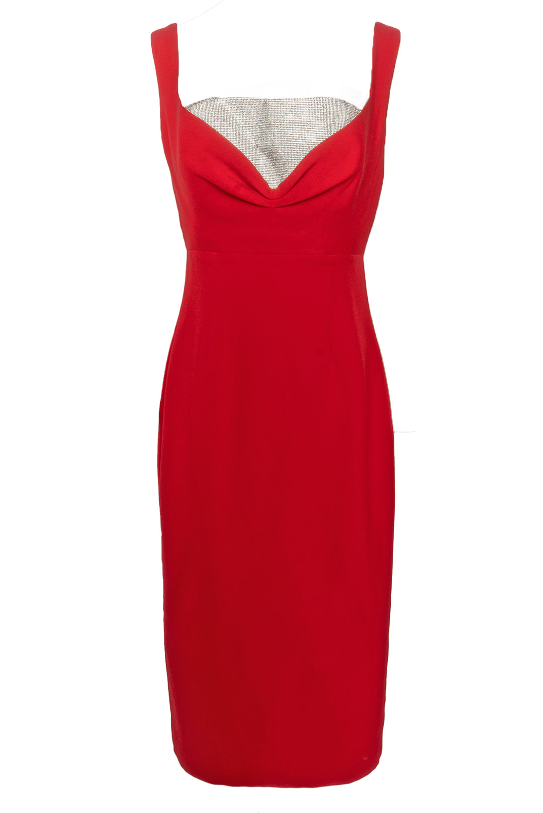 Roland Mouret Size 10 Crystal Embellished Midi Dress