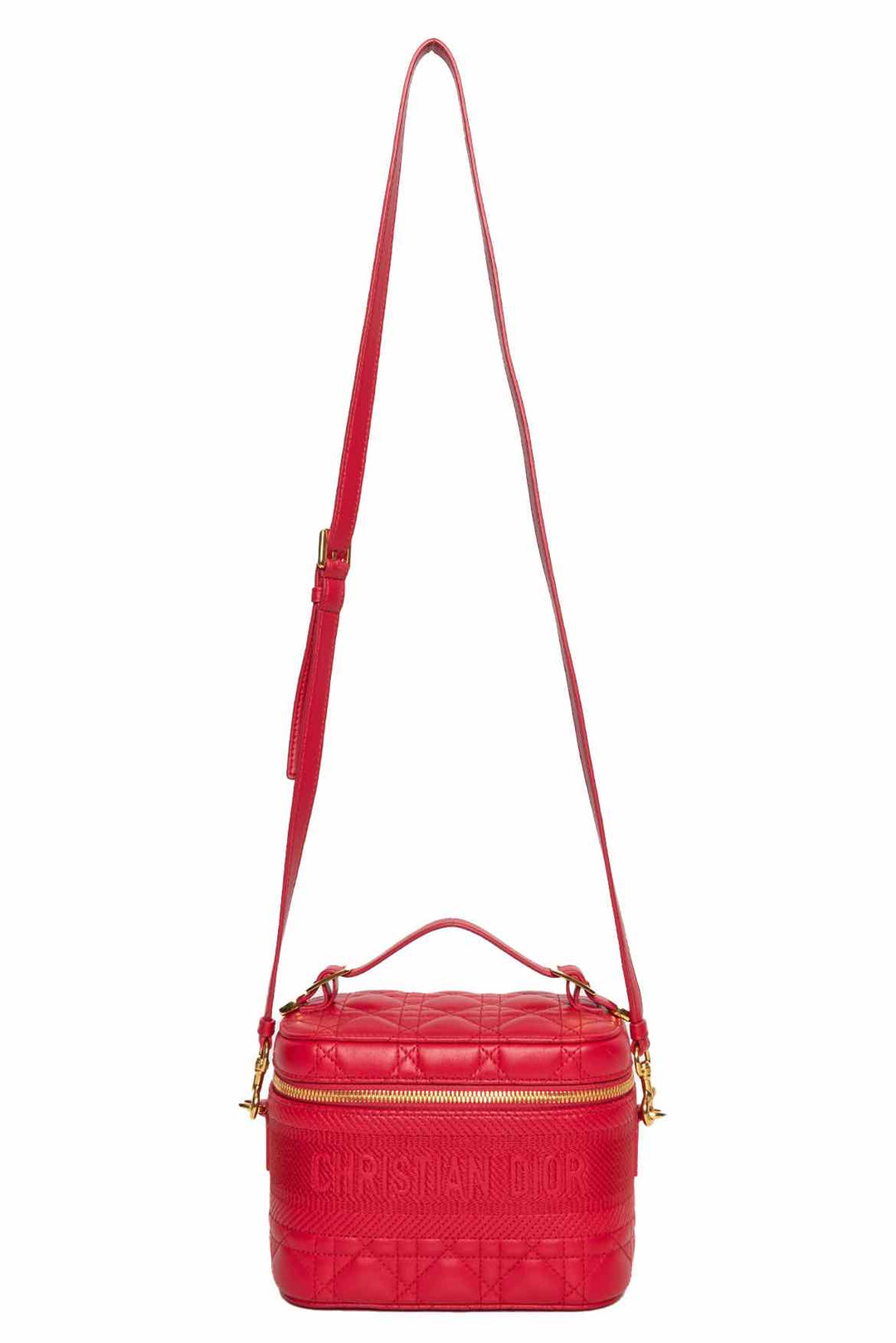 Dior Lambskin Cannage Small Diortravel Vanity Case