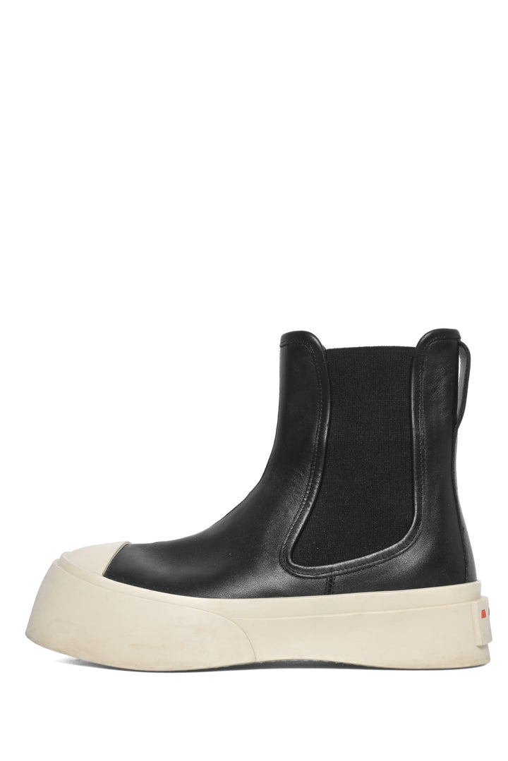 Marni Size 37 Pablo Leather Chelsea Ankle Boots
