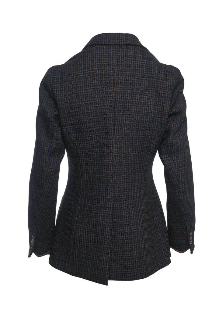 Loro Piana Size 42 Check Tweed Wool 3 Button Blazer