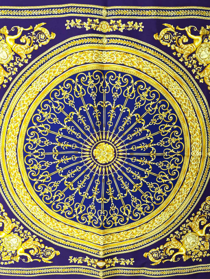 Versace Vintage Silk Pattern Scarf