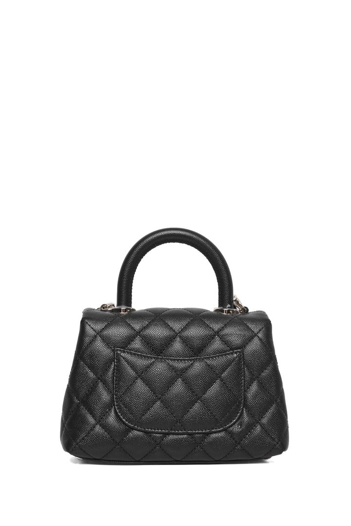 Chanel 2020 Mini Top Handle Flap Shoulder Bag