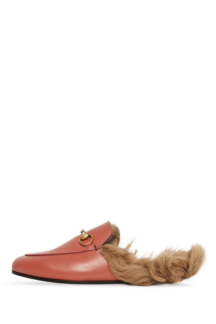 Gucci Size 35 Princetown Genuine Shearling Loafer Mules