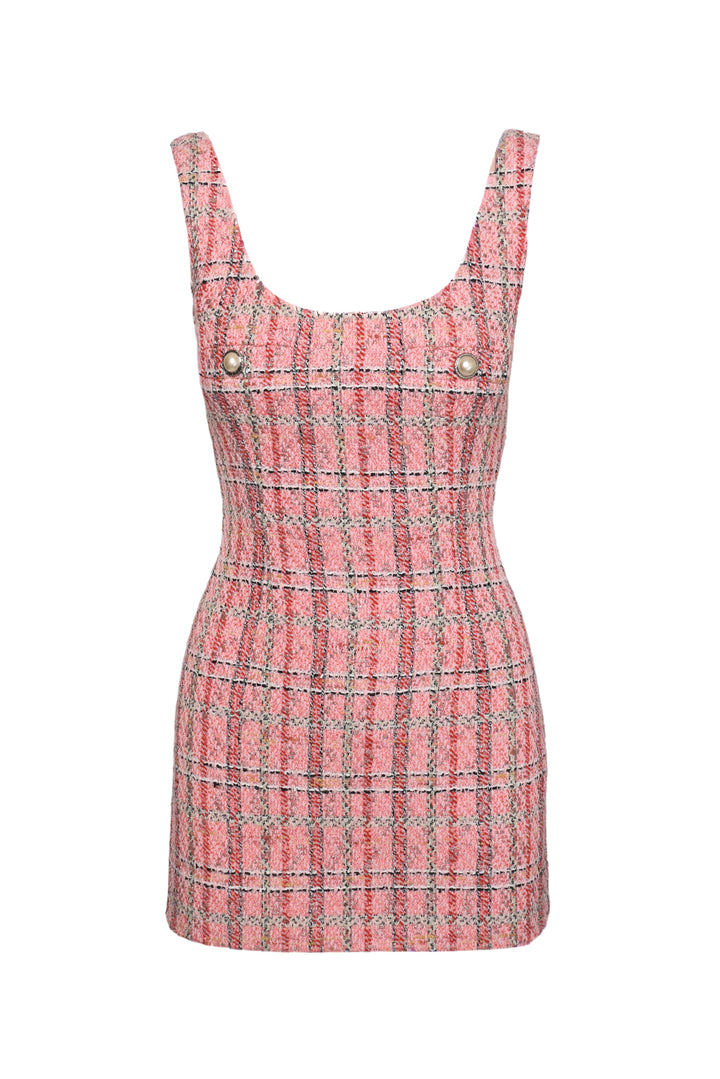 Alessandra Rich Size 40 Tweed Mini Dress