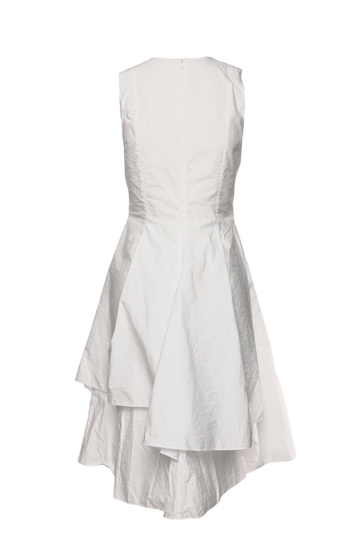 Brunello Cucinelli Size L Sleeveless Cotton-Blend Midi Dress