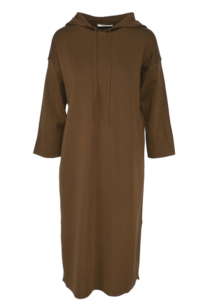 Max Mara Size 8 Hooded Knit Midi Dress
