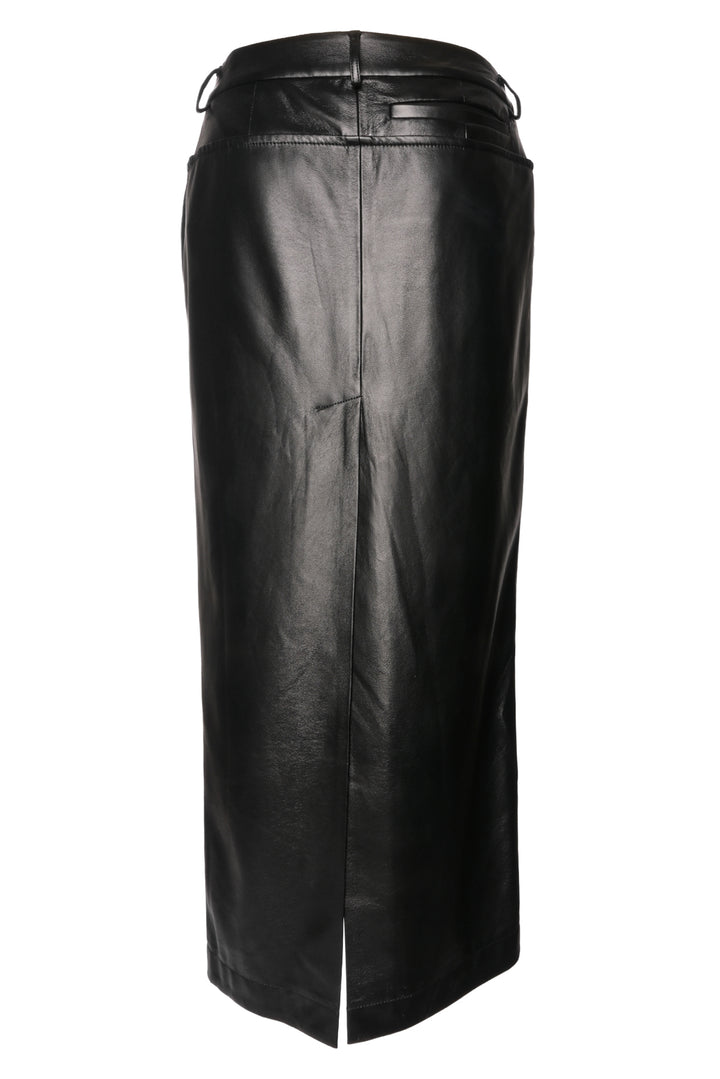 Aya Muse Size S Elfi Faux Leather Maxi Skirt
