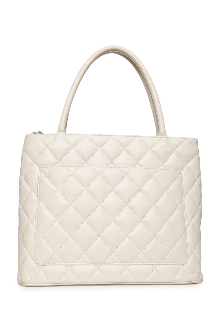 Chanel 2008-2009 Quilted Caviar Medallion Tote