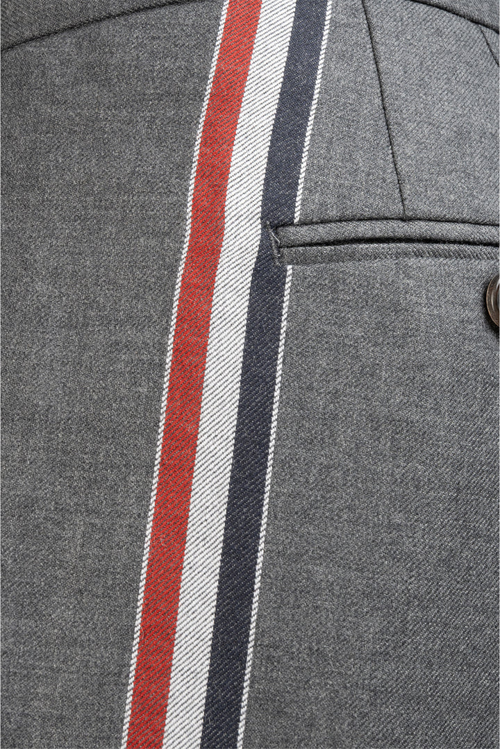 Thom Browne Size 1 Men's Side Seam Stripe Wool Pants